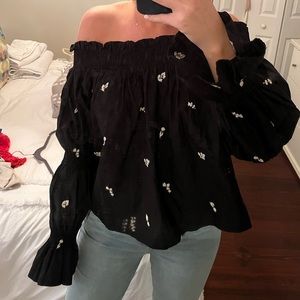 Zara off the shoulder top